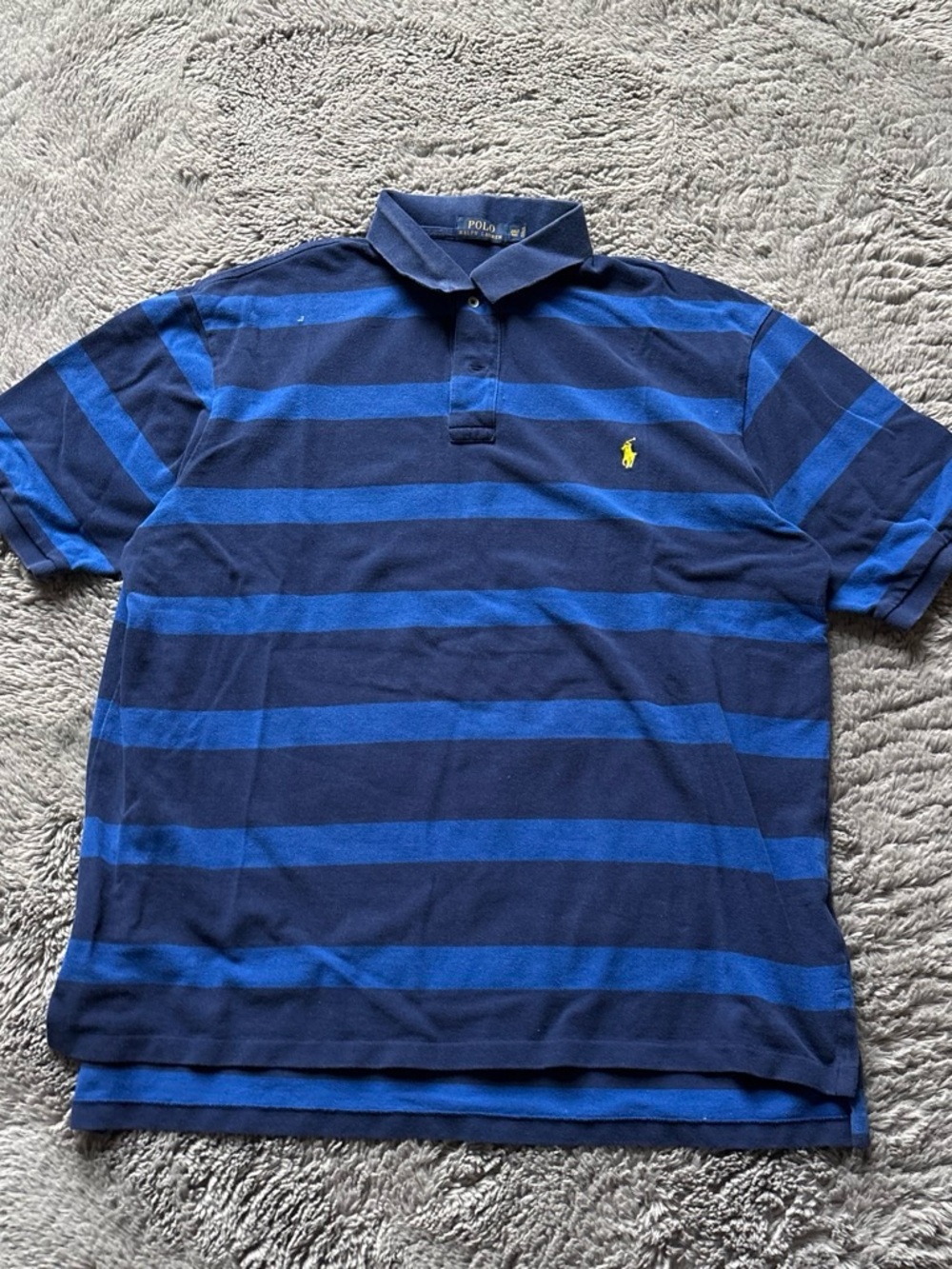 Polo Ralph Lauren striped polo men’s xxlt blue and navy
